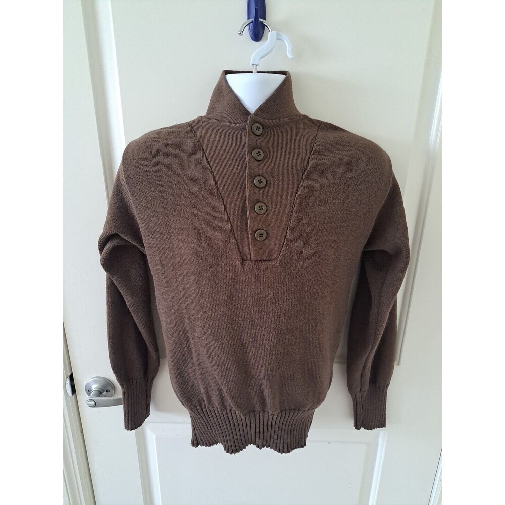DSCP Garrison Collection Men's Pullover Sweater Olive Green Size MEDIUM 38-40